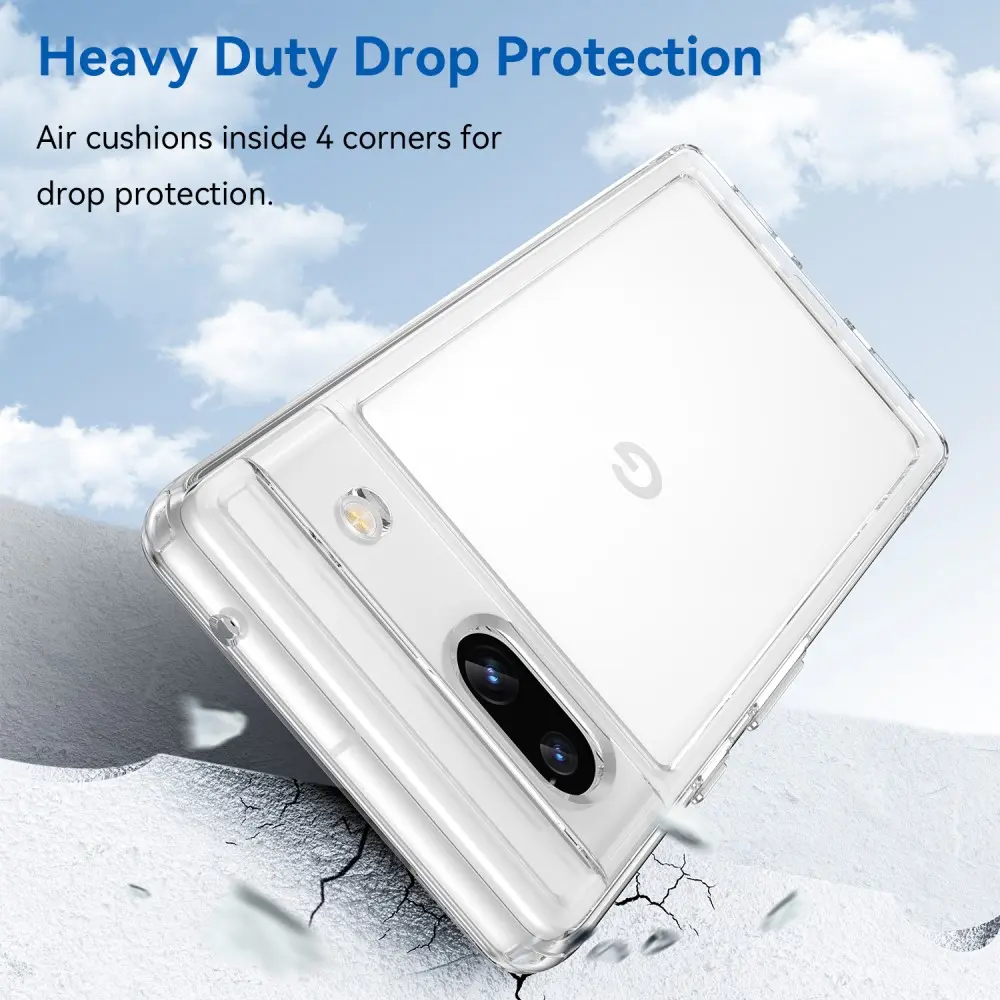 Hybridskal Google Pixel 7a Genomskinlig