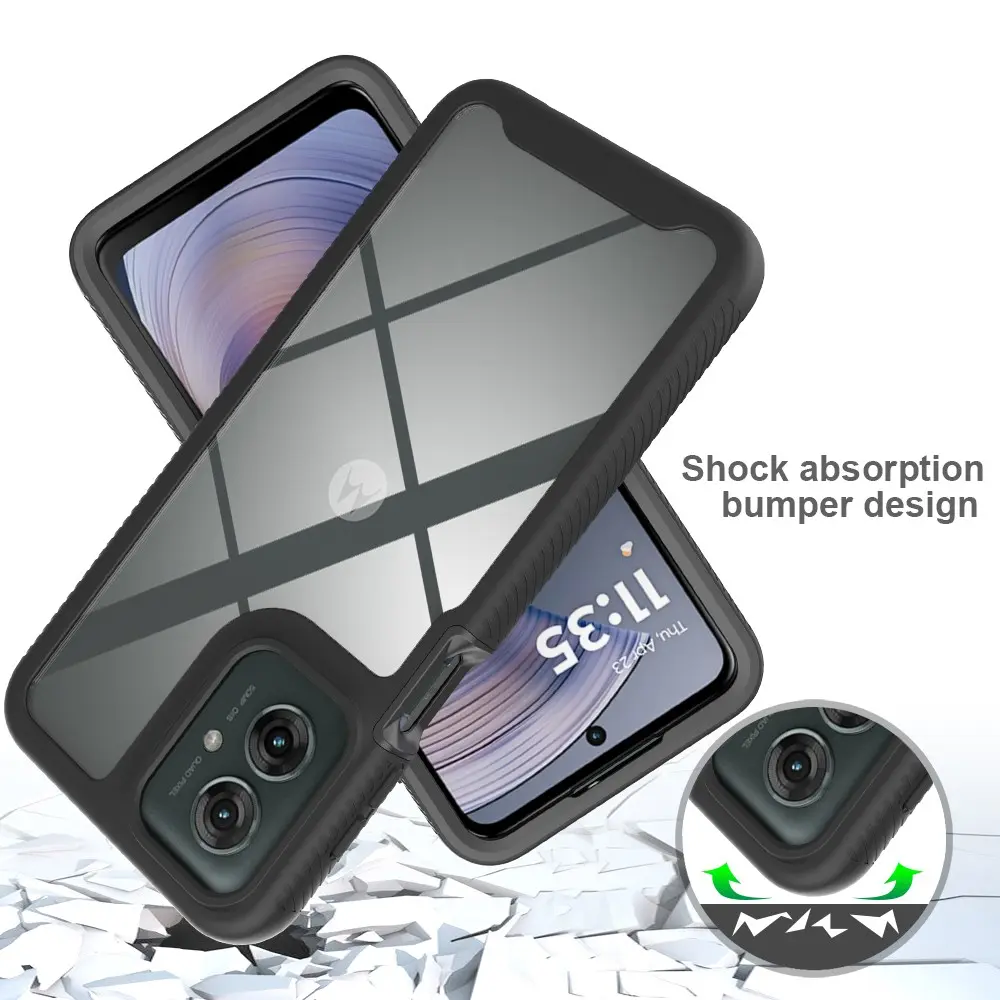Full Protection Case Motorola Moto G55 Svart