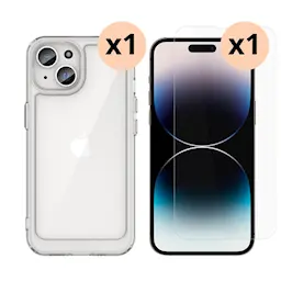 iPhone 15 Setti Kuori ja Näytönsuoja