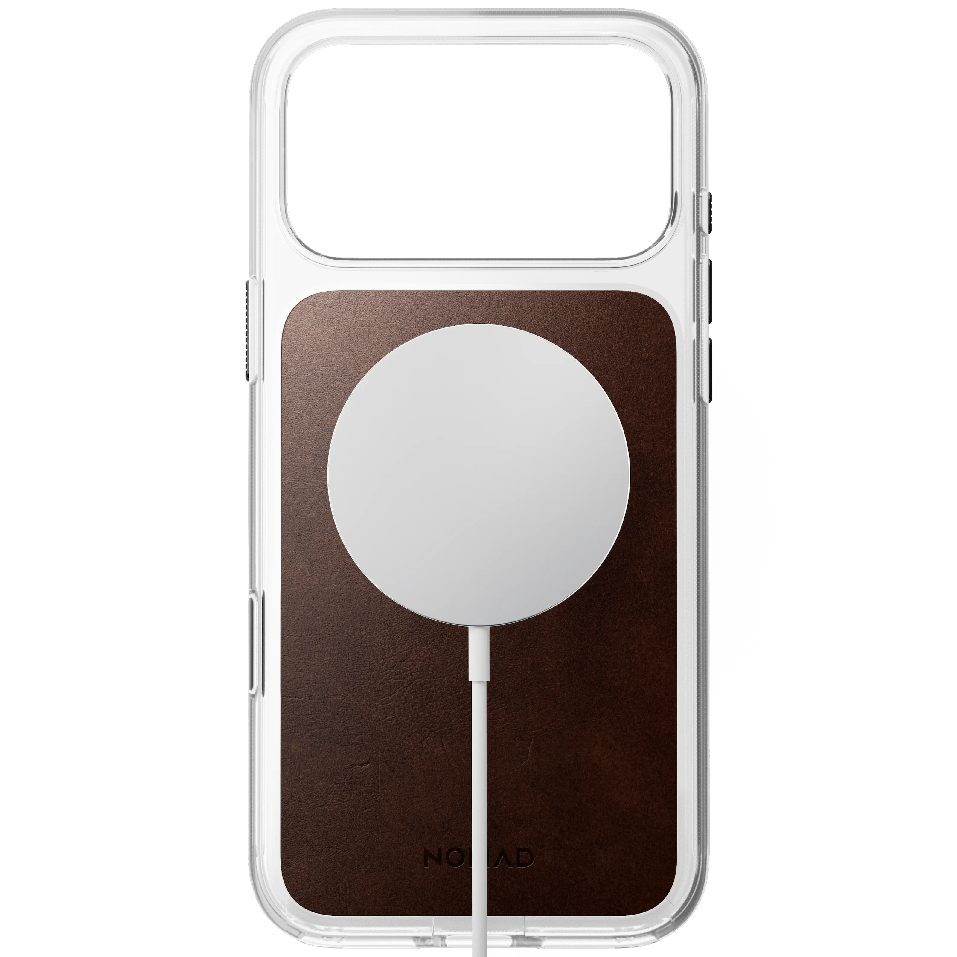 iPhone 18 Pro Max Clear Leather Case MagSafe Rustic Brown