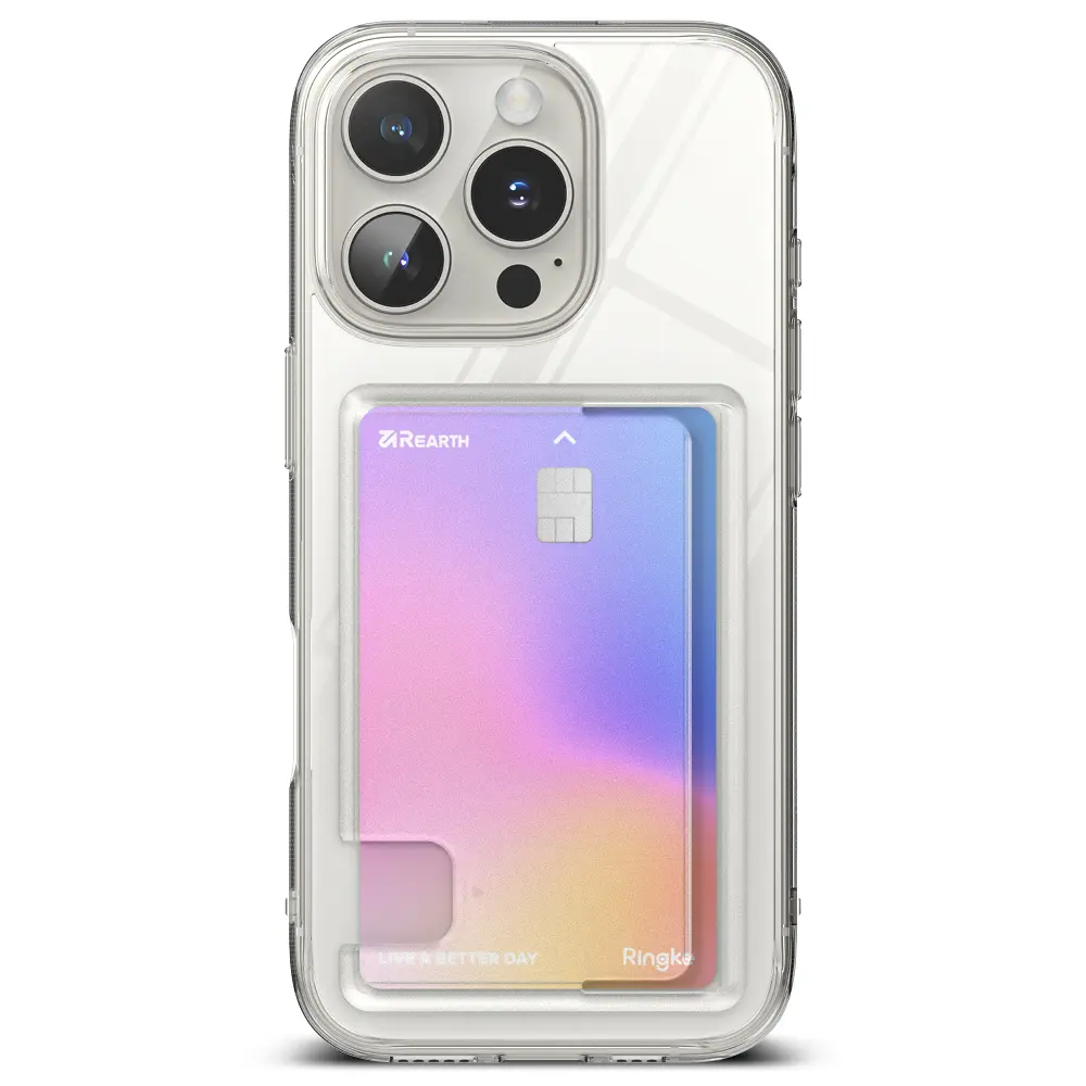 Fusion Card Case iPhone 16 Pro Genomskinlig