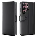 Ægte Læderetui Samsung Galaxy S23 Ultra Sort