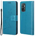 Læderetui Sommerfugle Samsung Galaxy A53 Blå