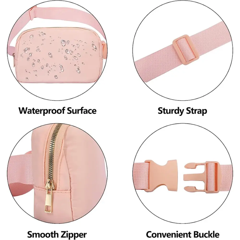 Crossbody Väska Nylon rosa