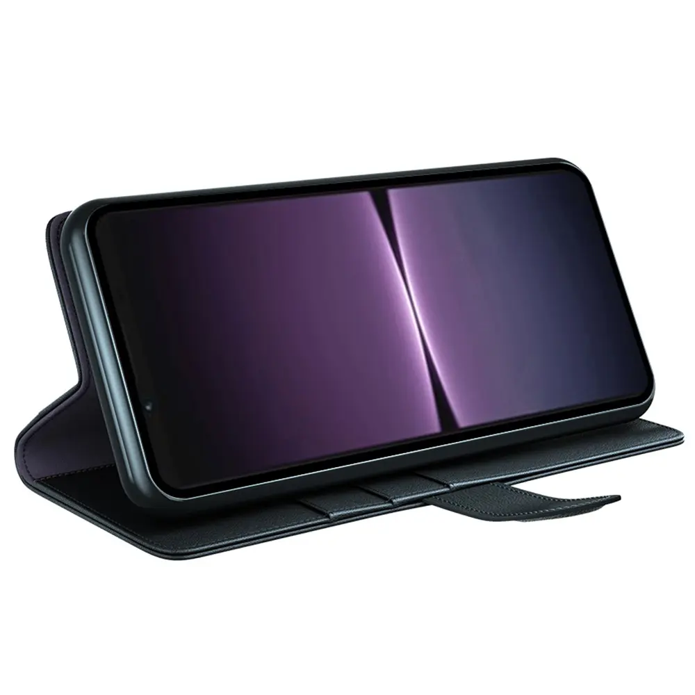 Äkta Läderfodral Sony Xperia 1 V Svart