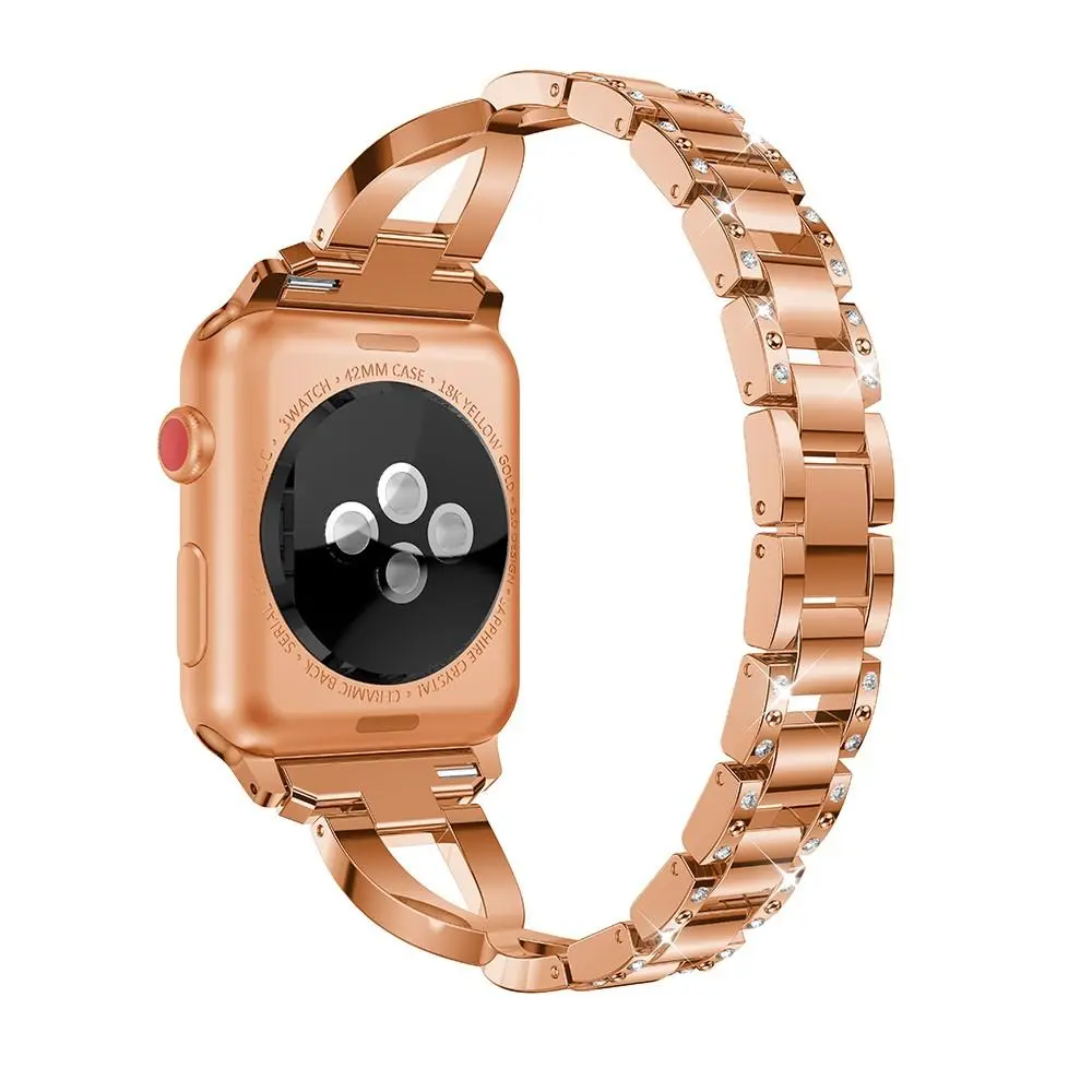 Crystal Bracelet Apple Watch Series 8 45mm Roséguld
