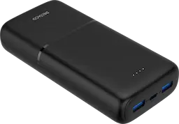Powerbank USB-C + 2x USB-A 20000 mAh PD 20W Sort