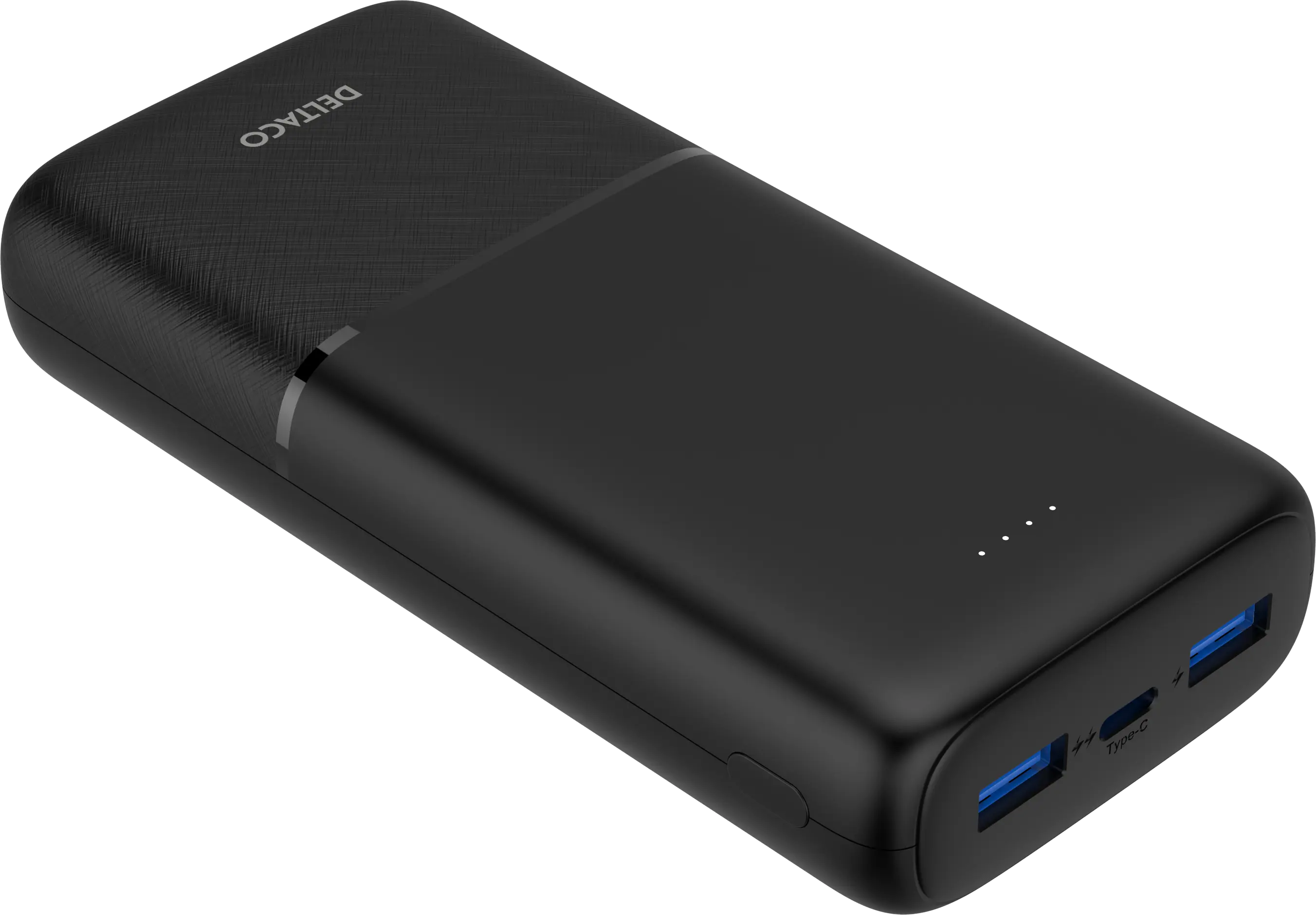 Powerbank USB-C + 2x USB-A 20000 mAh PD 20W Svart