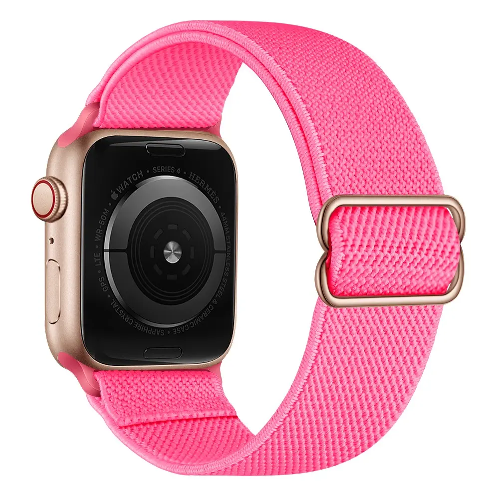 Elastiskt Nylonarmband Apple Watch SE 3 40mm Rosa