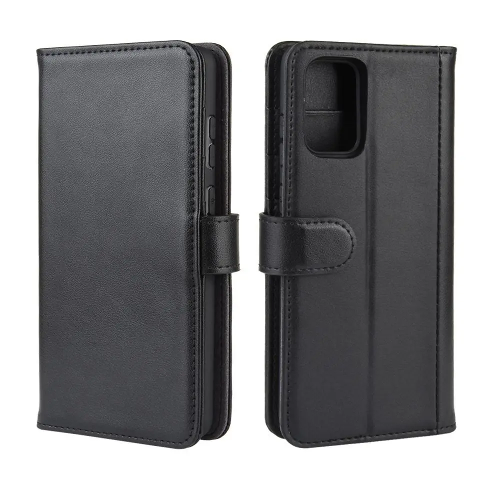 Äkta Läderfodral Samsung Galaxy S20 Plus Svart