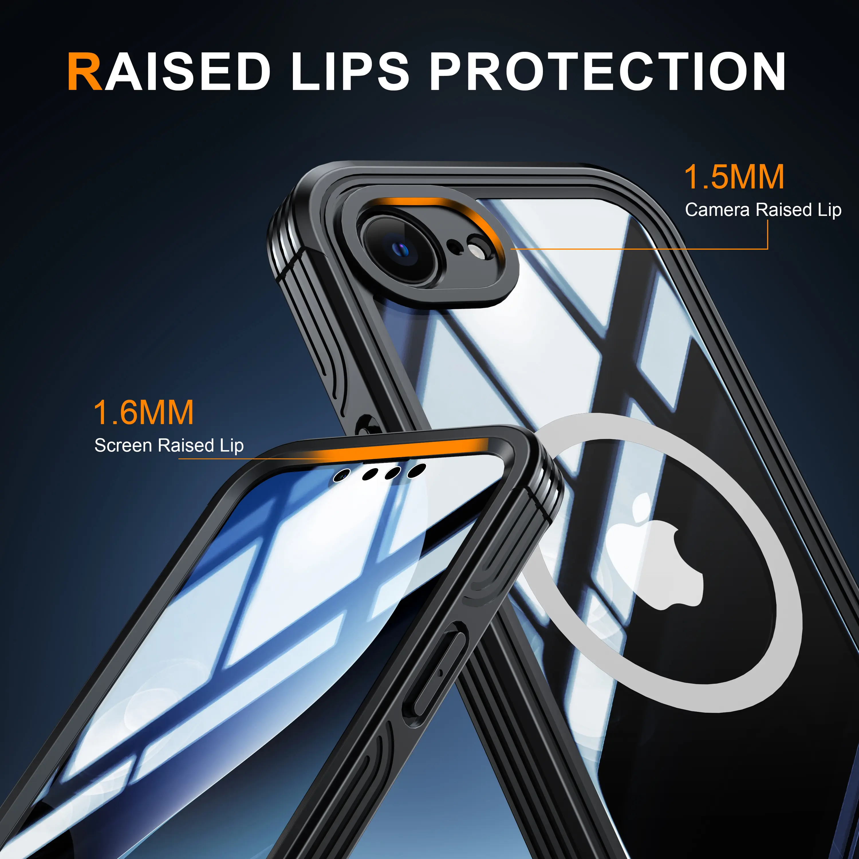 Premium Full Protection Case iPhone 16e Svart