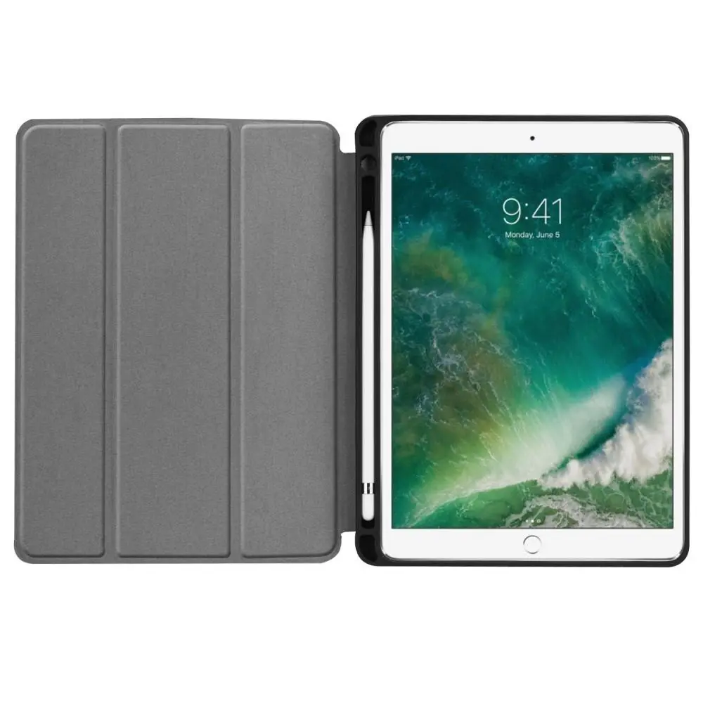 Apple iPad Air 10.5 3rd Gen (2019) Fodral Tri-fold med Pencil-hållare Svart