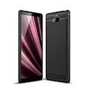 Sony Xperia 10 Plus Harjattu TPU-suojakuori, Musta