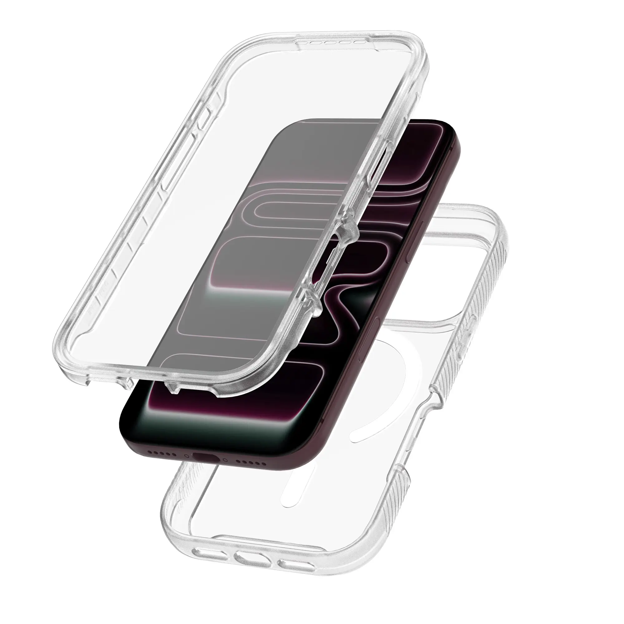 Full Protection Magnetic Case iPhone 18 Pro Genomskinlig