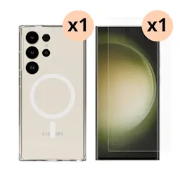 Samsung Galaxy S24 Ultra Kit med MagSafe-skal och Skärmskydd