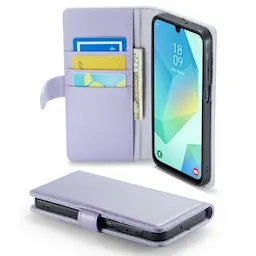 Äkta Läderfodral Samsung Galaxy A16 Lila