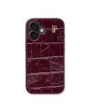 iPhone 17 MagSafe cover i vegansk læder, Fine Wine Croco
