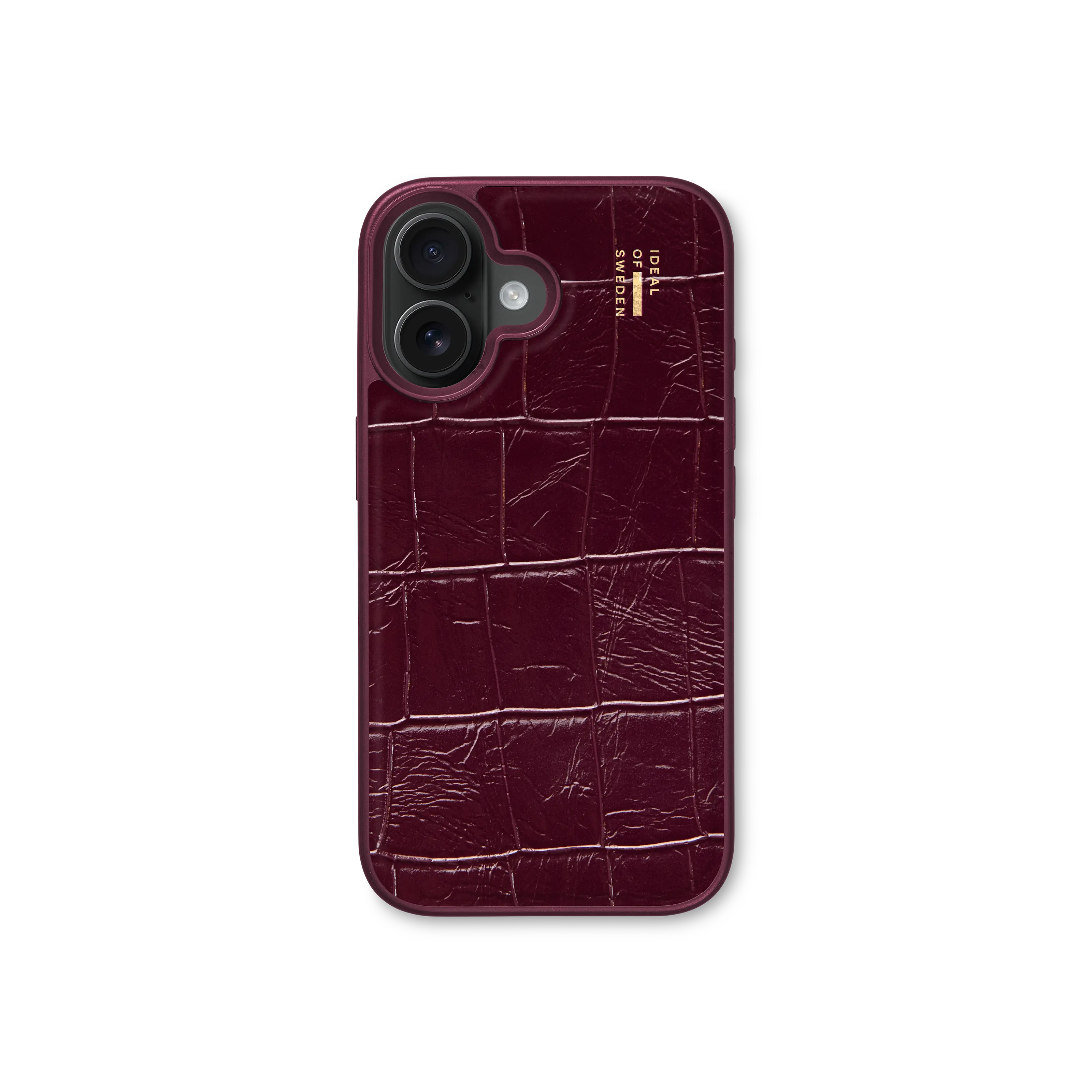iPhone 17 MagSafe cover i vegansk læder, Fine Wine Croco