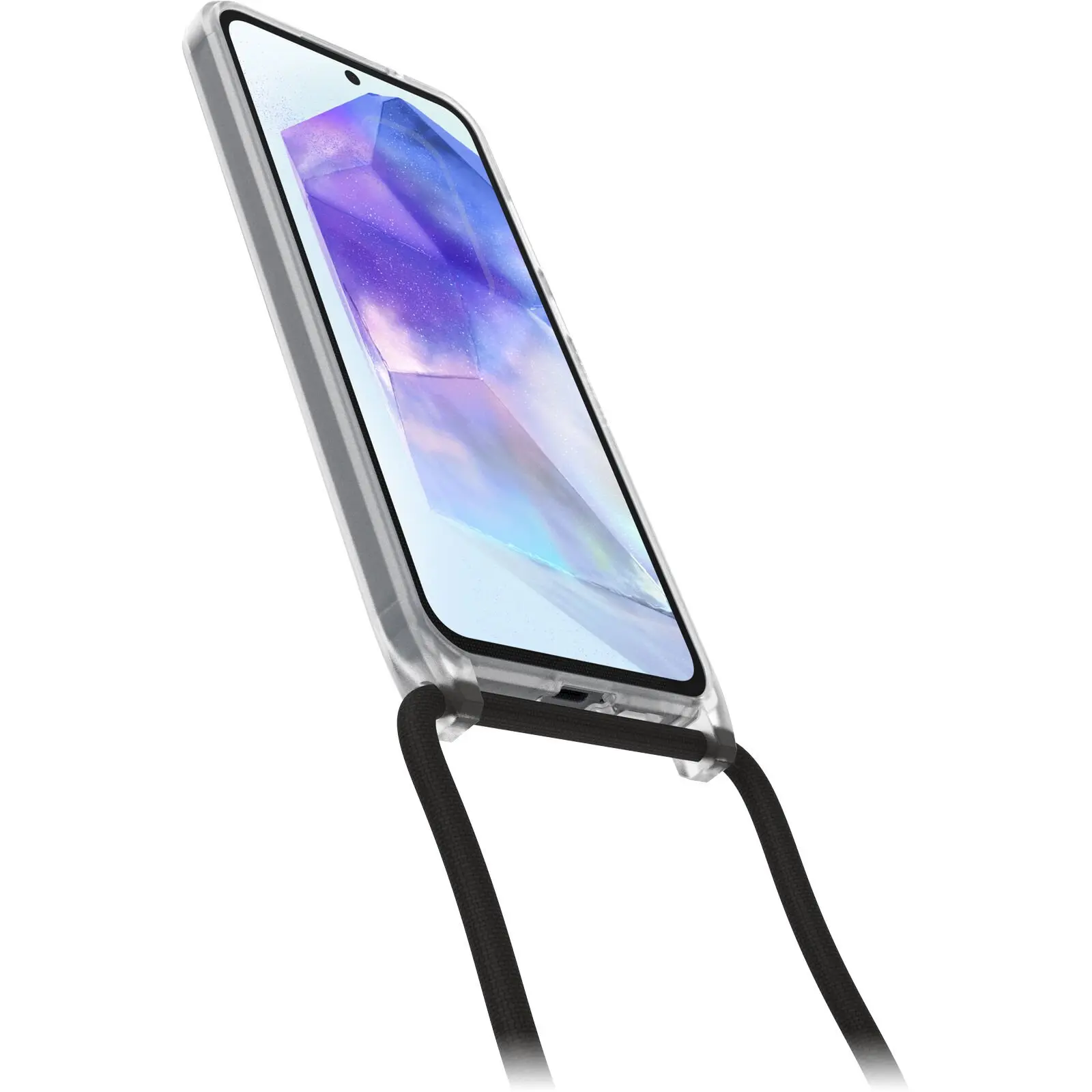 React Necklace Skal Samsung Galaxy A55 Genomskinlig
