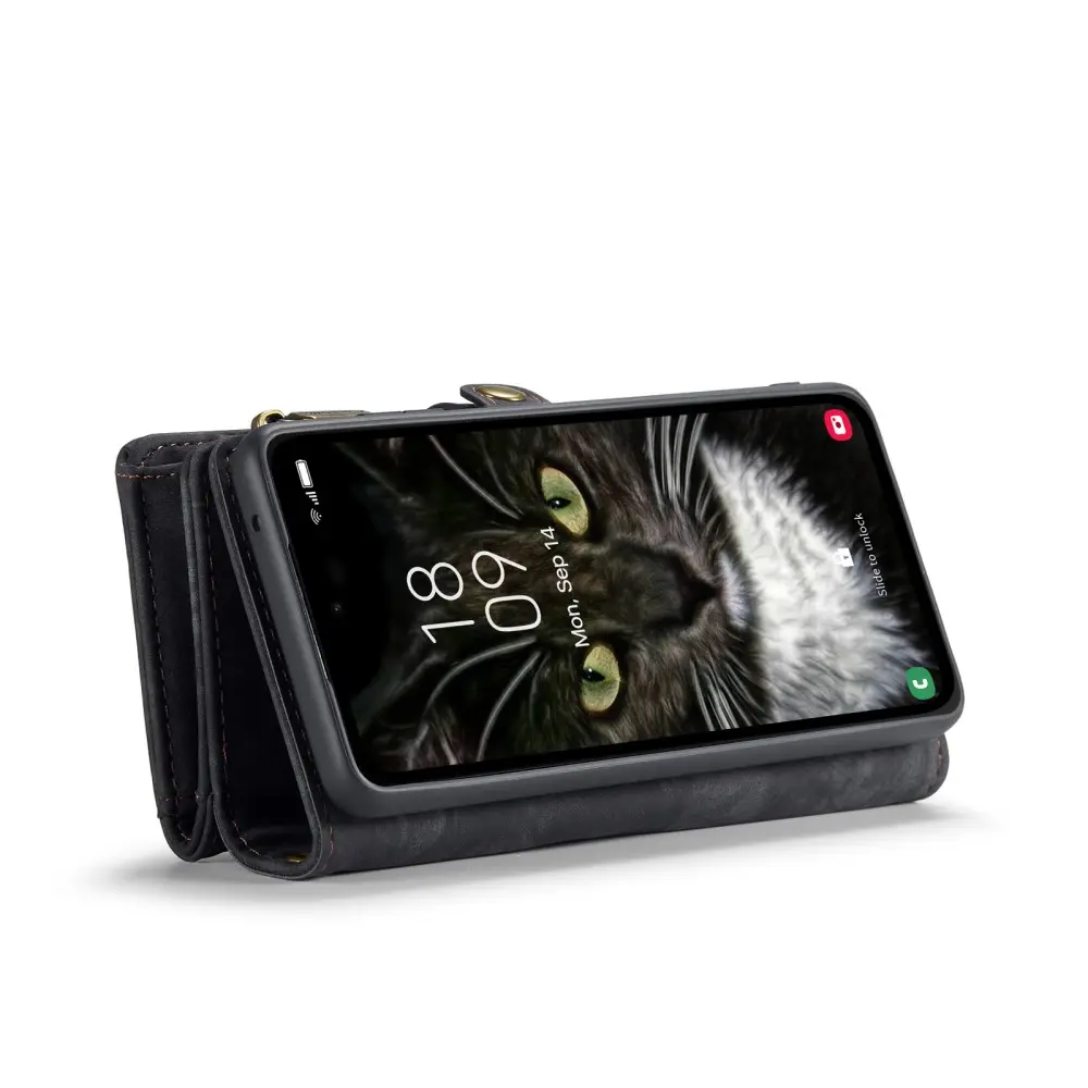 Multi-slot Plånboksfodral Samsung Galaxy A36 Grå