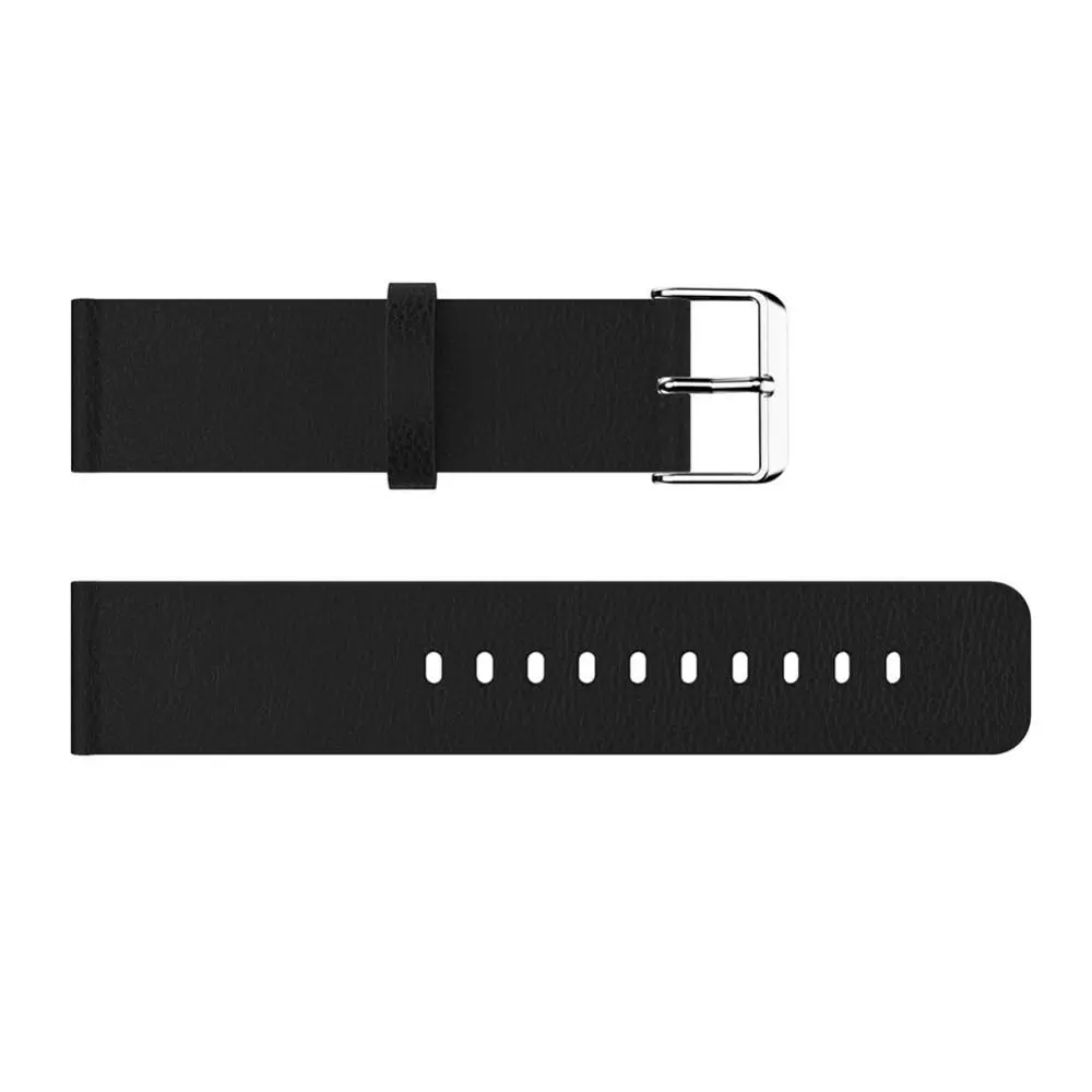 Läderarmband Fitbit Versa 2/Versa Svart