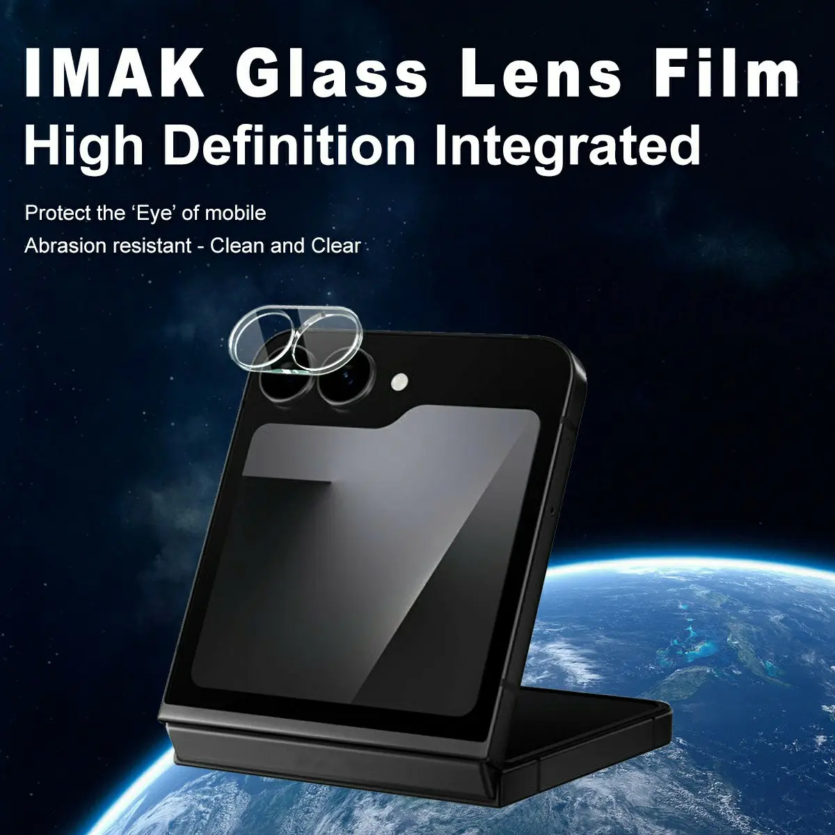 Härdat Glas 0.2mm Linsskydd Samsung Galaxy Z Flip 7 FE Genomskinlig