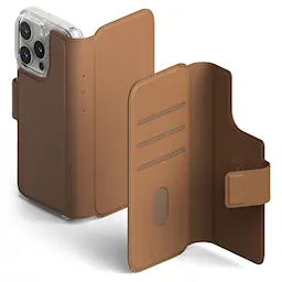 Folio Wallet Magnetic iPhone 13 Pro Brun