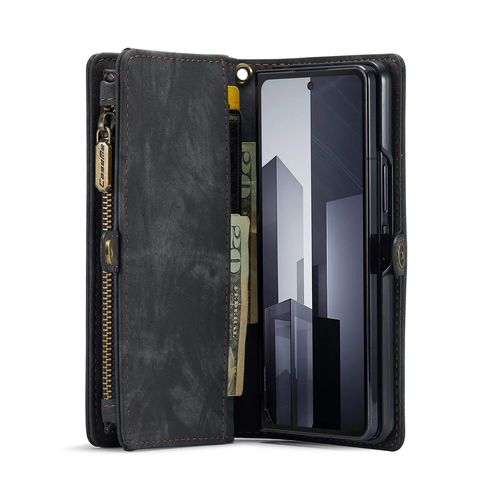 Multi-slot Plånboksfodral Samsung Galaxy Z Fold 6 Grå