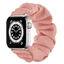 Scrunchie Armbånd Apple Watch 41mm Series 8 Lyserød/sølv