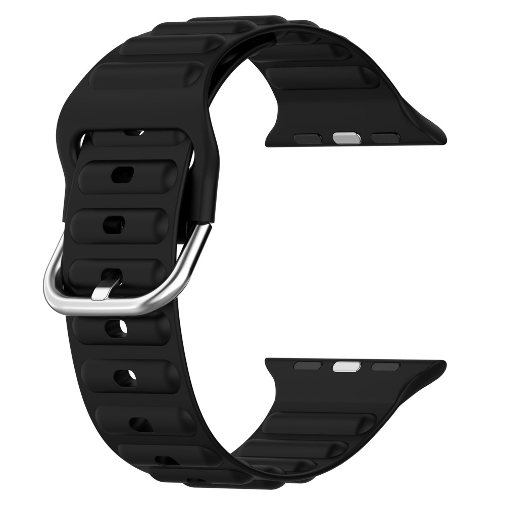 Resistant Silikonarmband Apple Watch Series 11 46mm svart