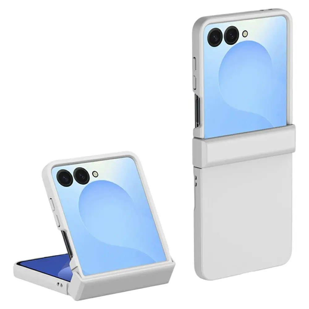Hard Case Rubberized Hinge Protection Samsung Galaxy Z Flip 7 Hvid