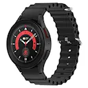 Full Fit Resistant Silikonearmbånd Samsung Galaxy Watch 5 Pro 45mm sort