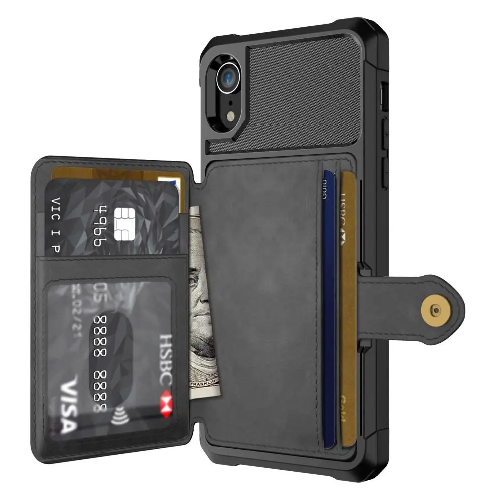 Tough Multi-slot Case iPhone Xr Svart