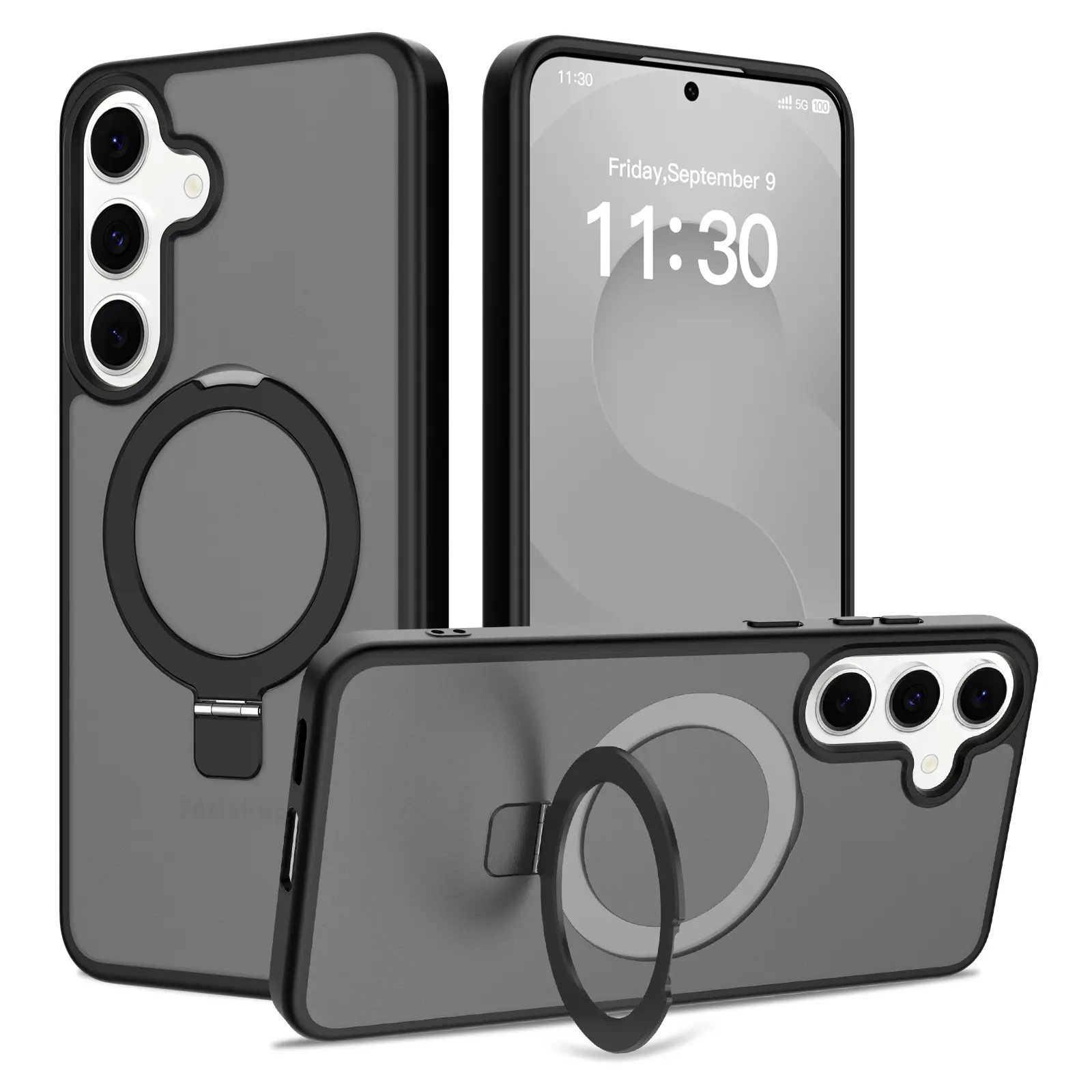 Hybridcover Magnetic Ring Samsung Galaxy S25 FE Sort