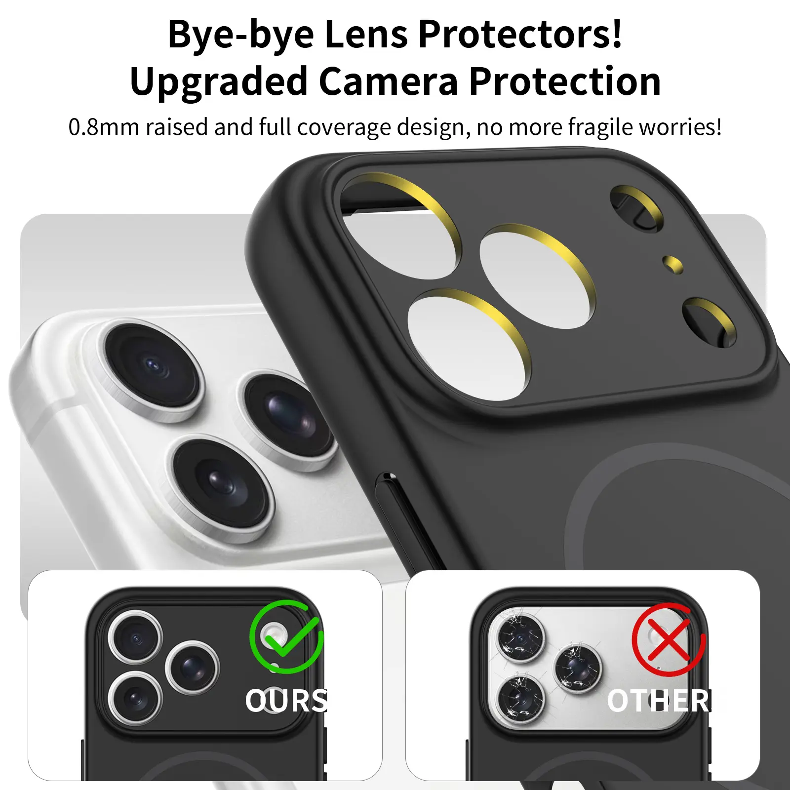 MagSafe-skal SoftArmor iPhone 17 Pro Svart