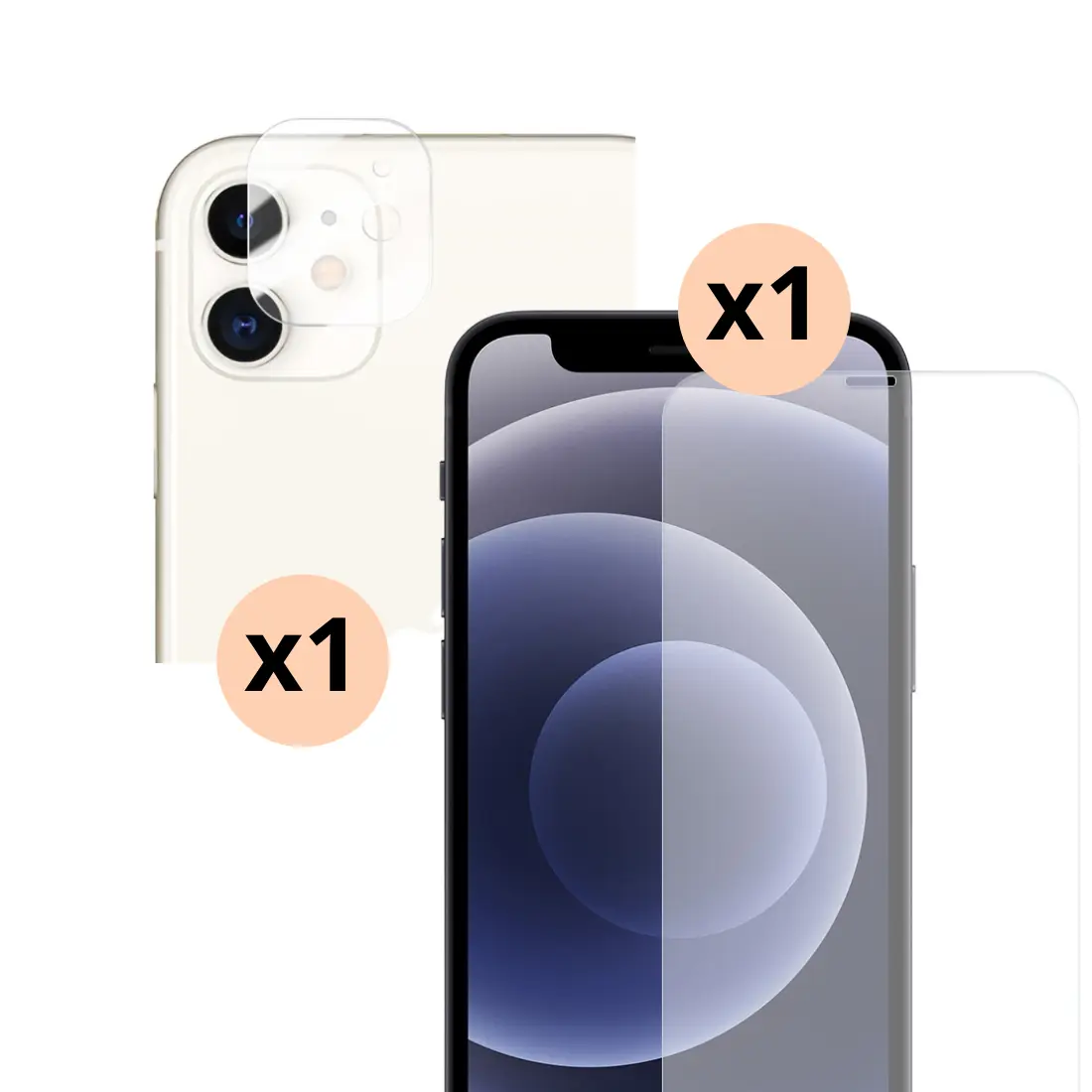 iPhone 11 Kamerabeskyttelse og Hærdet Glas Skærmbeskytter