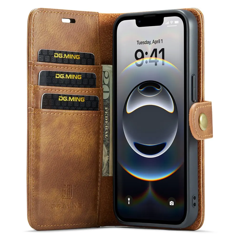 Magnet Wallet iPhone 17e Cognac