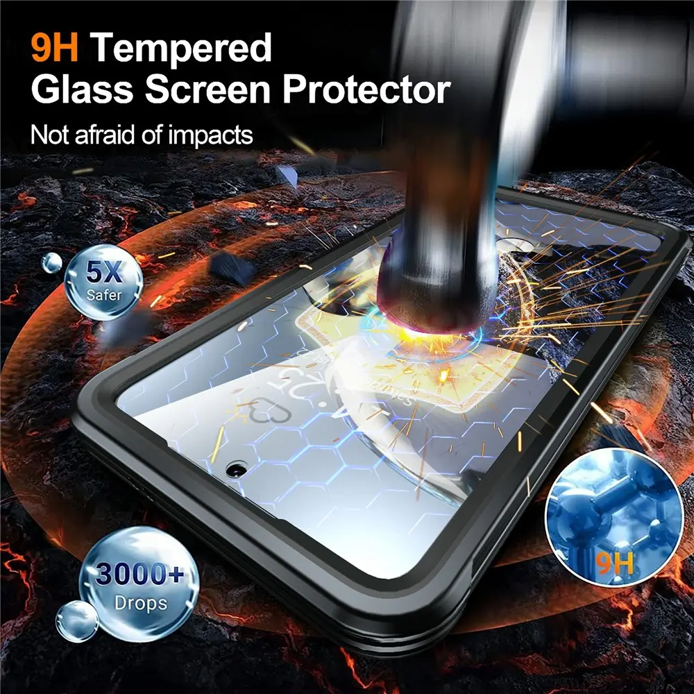 Premium Full Protection Case Samsung Galaxy S25 Plus Svart
