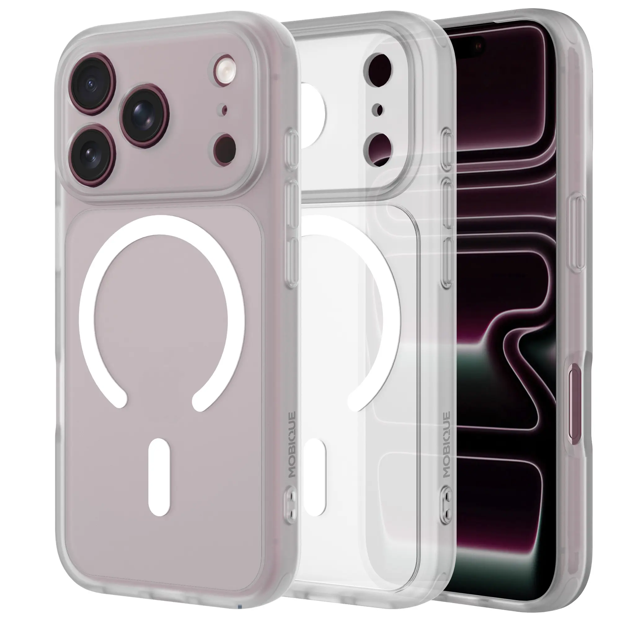 iPhone 18 Pro Max Hybrid-deksel Magnetisk,  White