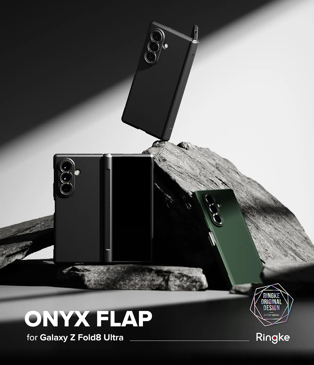 Onyx Flap Case Samsung Galaxy Z Fold 8 Ultra Dark Green