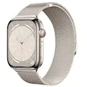 Apple Watch Series 12 43mm Milanese-rem med magnetlås, Starlight