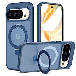 Google Pixel 9 Pro Magneettinen hybridikuori jalustatoiminnolla, Vaaleansininen