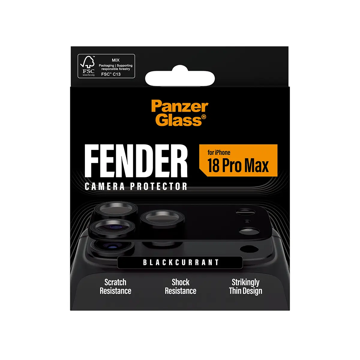 iPhone 18 Pro Max Fender Camera Protector Blackcurrant