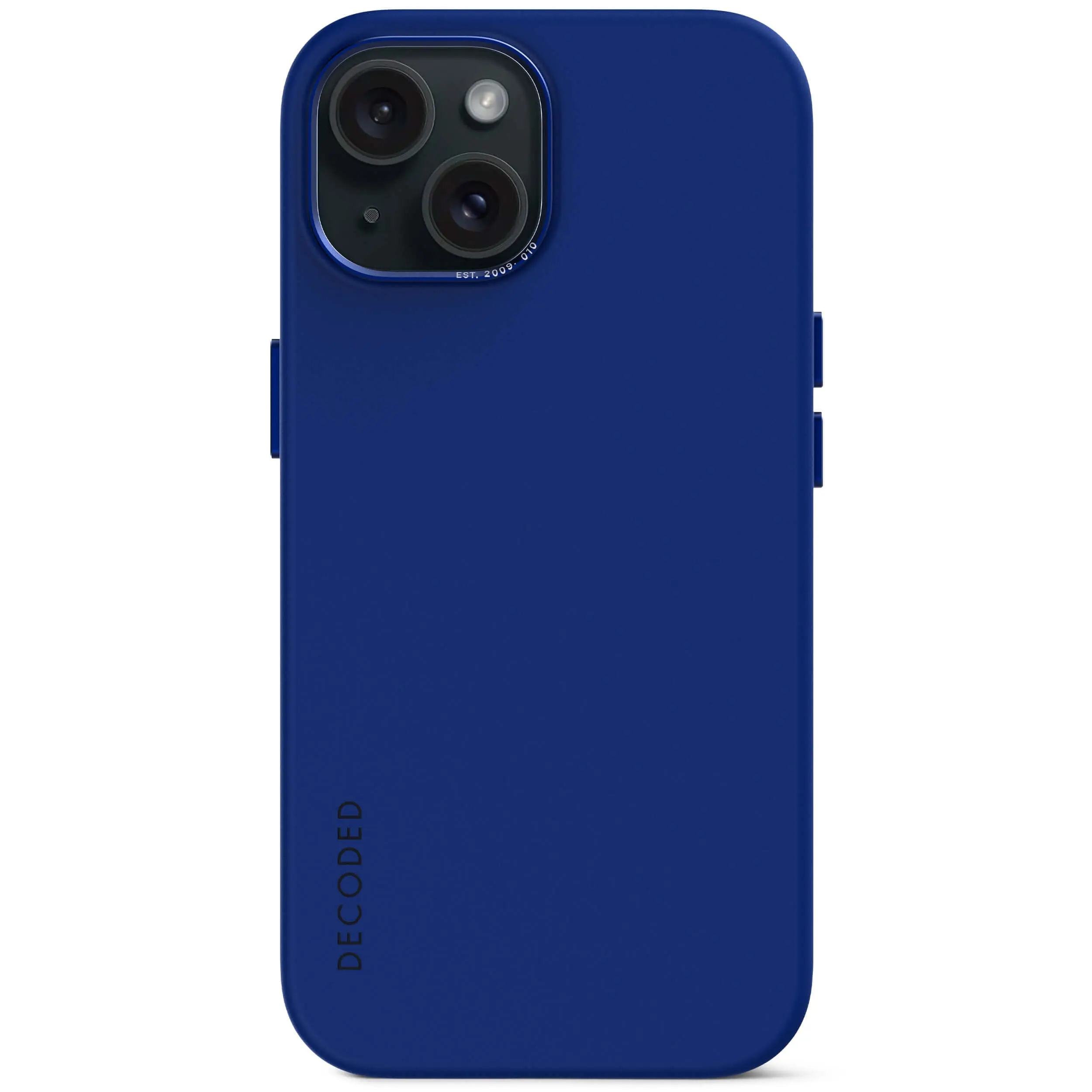 AntiMicrobial Silicone Back Cover iPhone 15 Galactic Blue