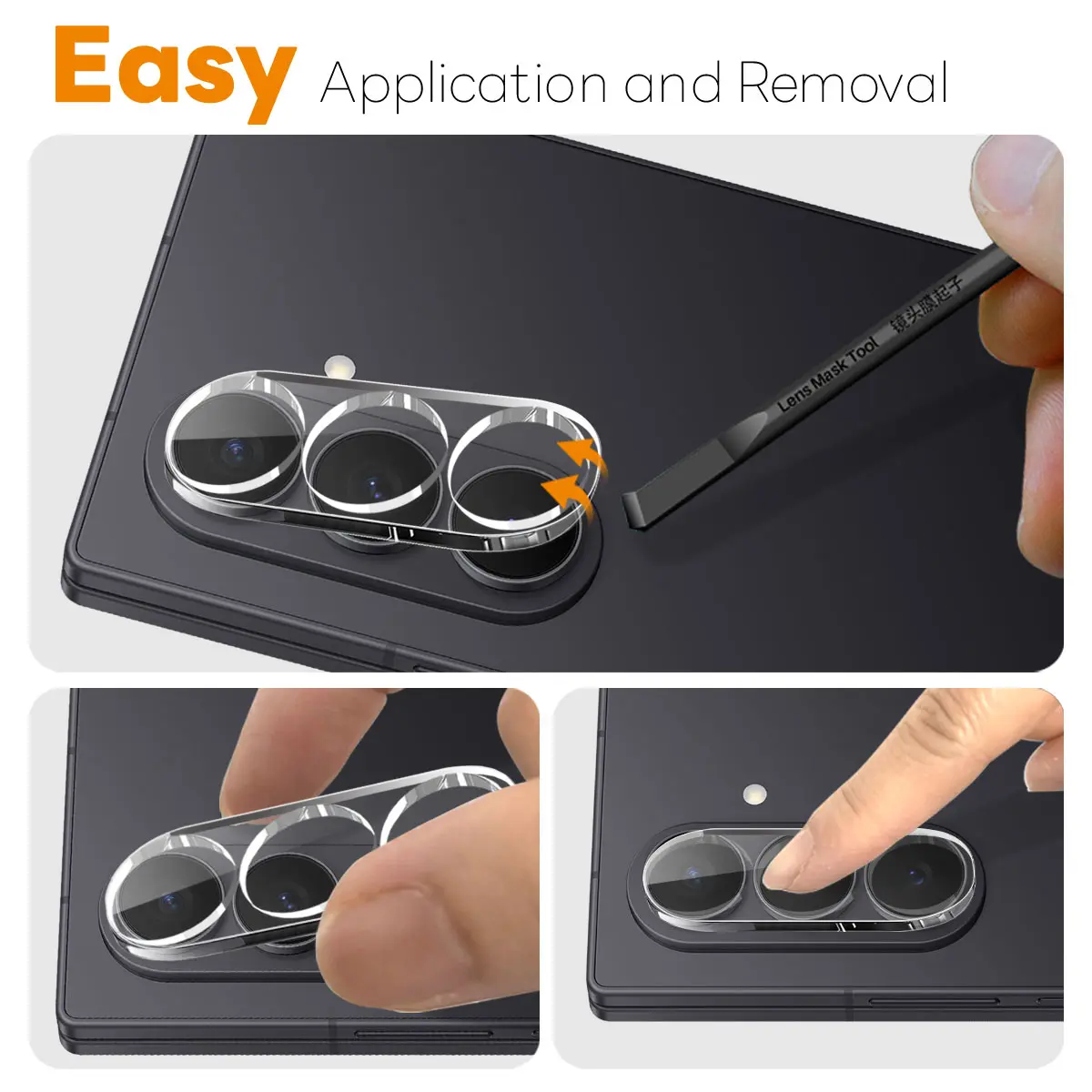 Kameraskydd Härdat Glas Samsung Galaxy Z Fold 8 Ultra (2-pack)