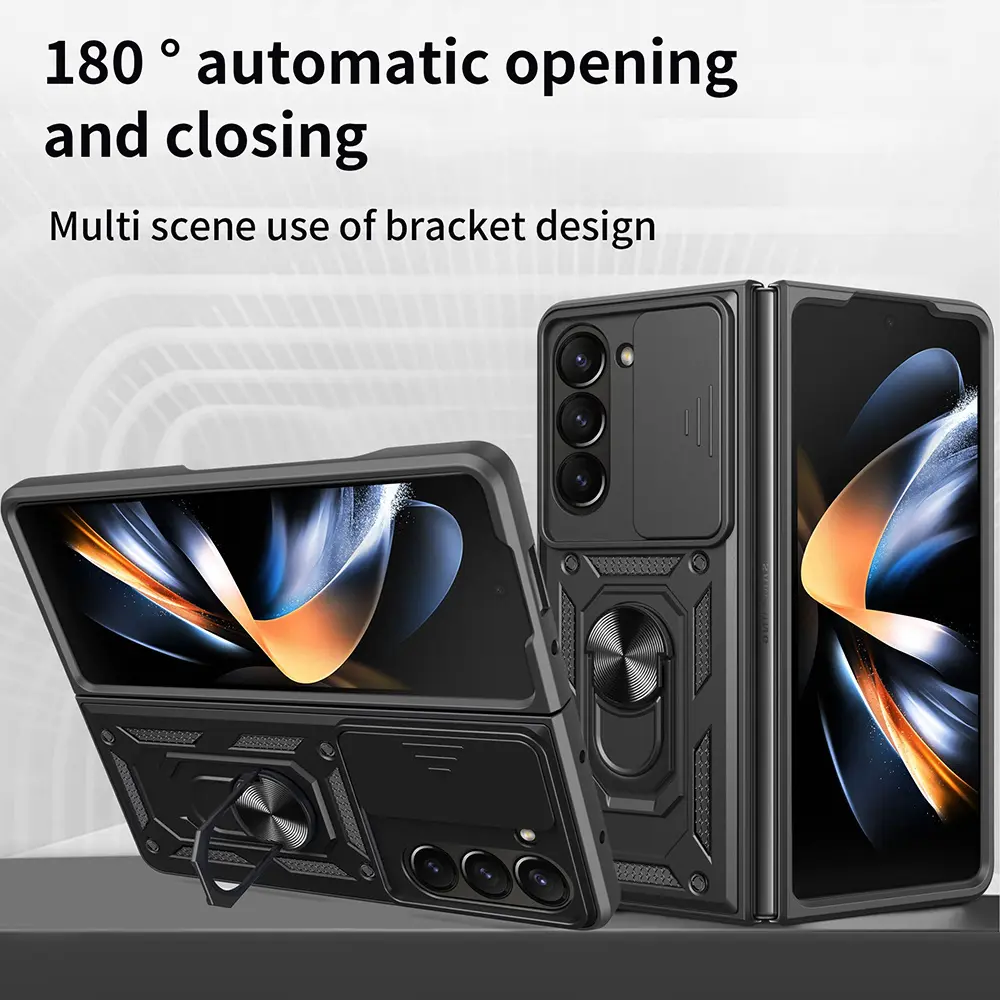 Hybridskal Ring+Kameraskydd Samsung Galaxy Z Fold 8 Ultra svart