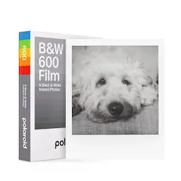 Sort-hvid instantfilm 600 med hvid ram