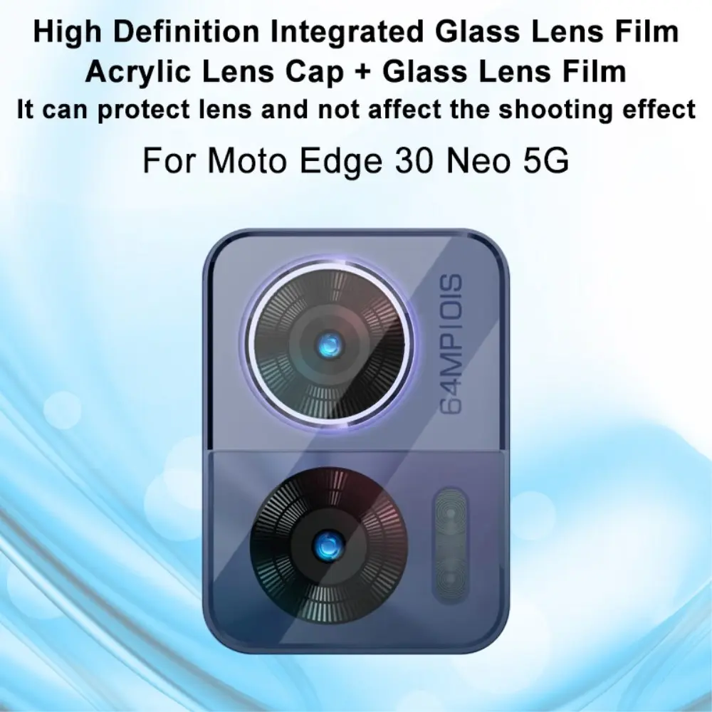 Härdat Glas 0.2mm Linsskydd Motorola Edge 30 Neo Genomskinlig