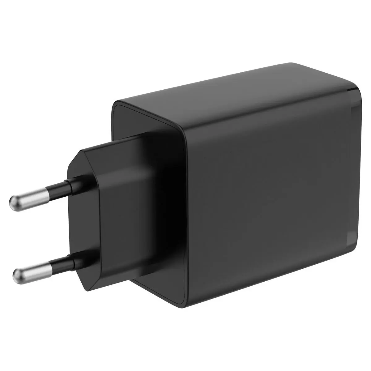 GaN Väggladdare 2 x USB-C 45W Svart