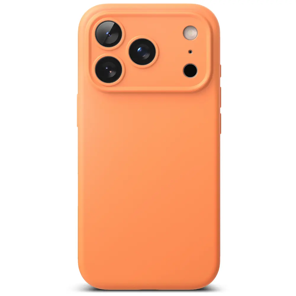 Silicone Magnetic Case iPhone 17 Pro Tangerine